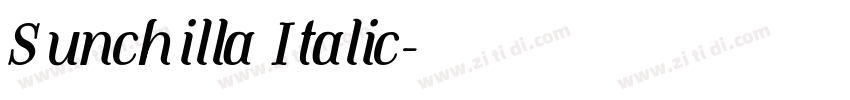 Sunchilla Italic字体转换 Sunchilla Italic字体转换